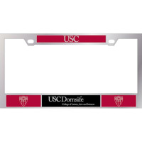 USC Trojans Chrome Shield Dornsife License Plate Frame